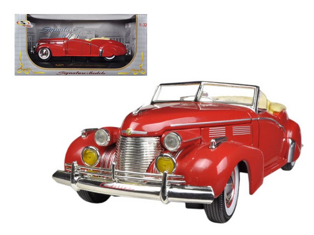 32337r 1940 Cadillac Sedan Series 62 Red 1-32 Diecast Car Model