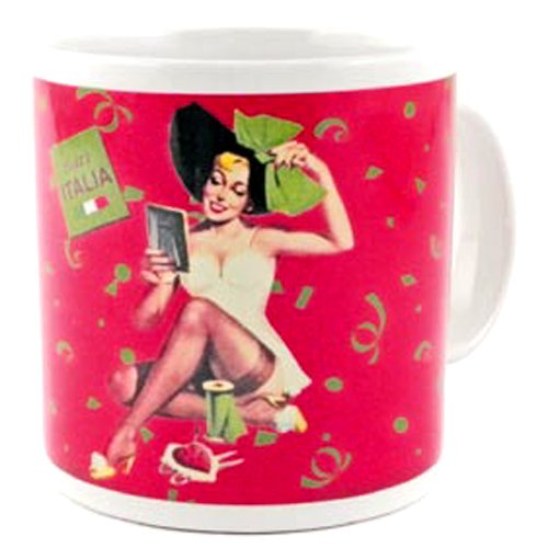 Thce02 Fiocchi Pin Up Mug, Red - 4.7 X 3.3 In.