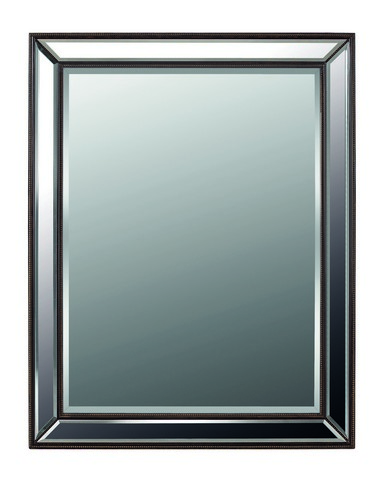 Galaxy Home Decorations G012 Contemporary Black Wall Mirror - 44.9 X 57.1 X 2 In.