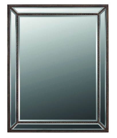 Galaxy Home Decorations G016 Contemporary Brown Wall Mirror - 44.9 X 57.1 X 1.6 In.