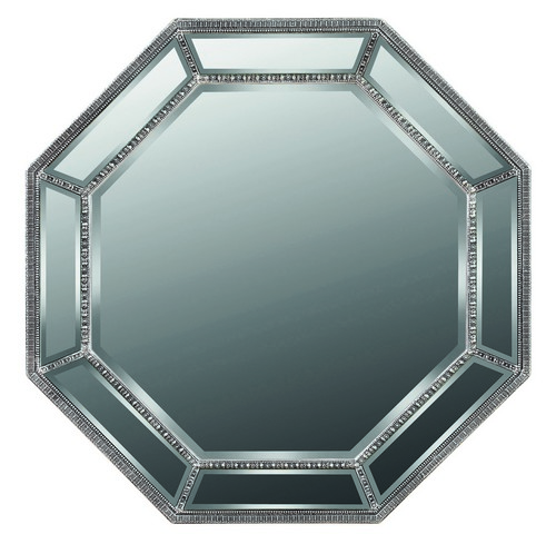 Galaxy Home Decorations G145 Arch Top Traditional Brown Wall Mirror - 43.7 X 43.7 X 3.74 In.