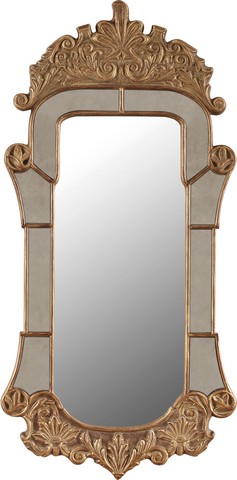 Galaxy Home Decorations G164 Traditional Brown Wall Mirror - 75.6 X 37.4 X 2.8 In.