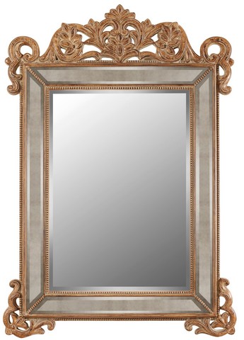 Galaxy Home Decorations G175 Traditional Naturals Wall Mirror - 75.2 X 52.4 X 2.8 In.