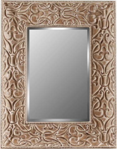 Galaxy Home Decorations G179 Traditional White Wall Mirror - 54.3 X 42.5 X 5 In.
