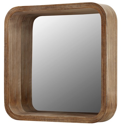 Galaxy Home Decorations G193 Traditional Naturals Wall Mirror - 24.6 X 24.6 X 5.3 In.