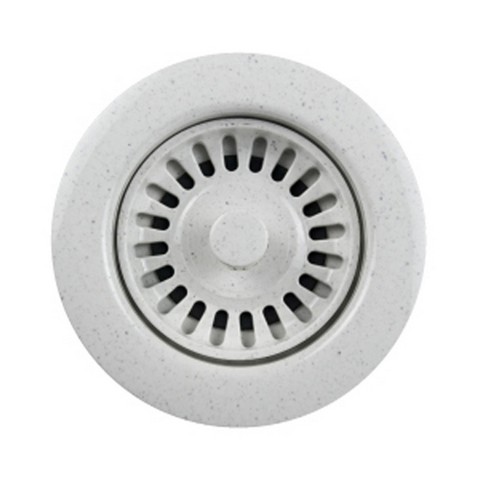 190-9566 3.5 In. Speckled Granite Disposal Flange, Plastic - White