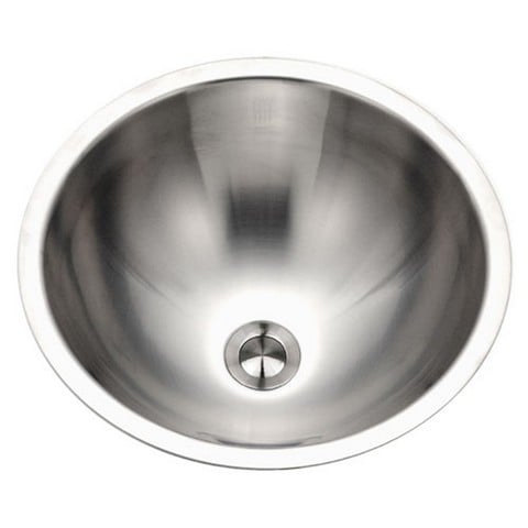 Cro-1620-1 Opus Series Conical Undermount Stainless Steel Lavatory Sink With Overflow
