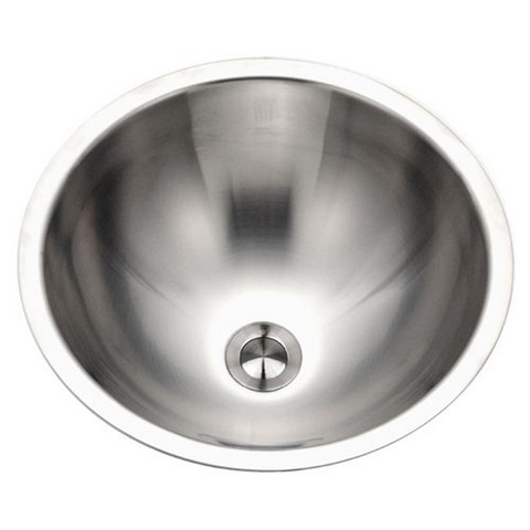Opus Series Conical Topmount Stainless Steel Lavatory Sink With Overflow