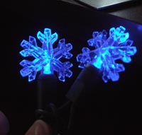 Kellogg Plastics 52411 1.25 In. Holiday & Christmas Indoor & Outdoor Led- Blue - Snowflake