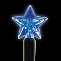Kellogg Plastics Holiday & Christmas Indoor & Outdoor Led- Blue - Star