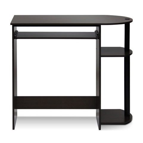 Simplistic Easy Assembly Computer Desk, Dark Brown - 28.75 X 31.5 X 15.75 In.