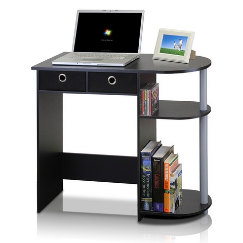 Go Green Home Laptop Notebook Computer Desk-table, Black, Grey & Black - 28.5 X 31.5 X 15.6 In.