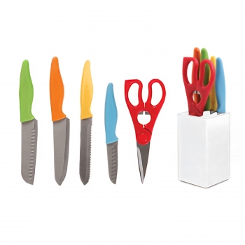 89010.06 Colorsplash Primary Basics Preparation Cutlery Set, 6-piece
