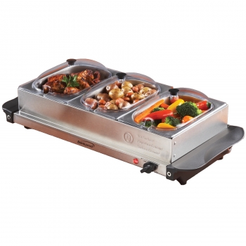 Bf-315 Triple Buffet Server With Warming Tray