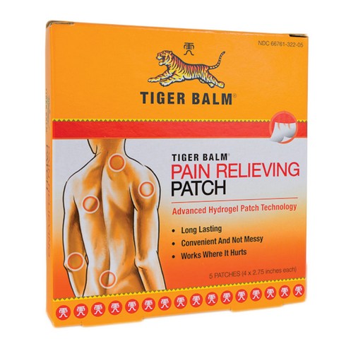 Prince Of Peace Ent Pop101 4 X 2.75 In. Tiger Balm Pain Relieving Patches, Pack Of 5