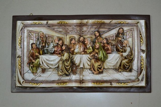 81892-xs Last Supper Wall Plaque Christine Figurine, Extra Small