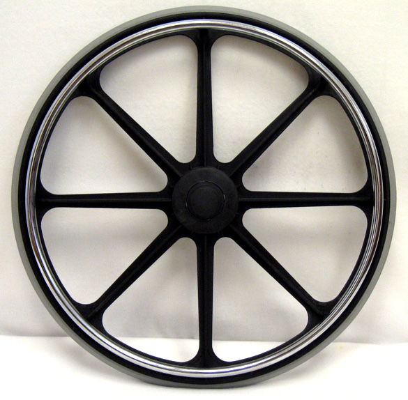 Rw191p 24 X 1 In. Wheels For Wheelchair, Set Of 2