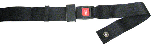 Sb010 Positioning Belt- Black 48 X 2 Push Button Wheelchair