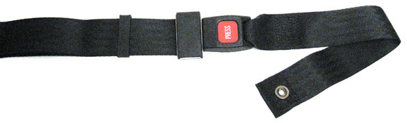 Sb035 48 In. Black Positioning Belt With An Auto Style Push Button Buckle Wheelchair, 5 X 3 X 3 In.