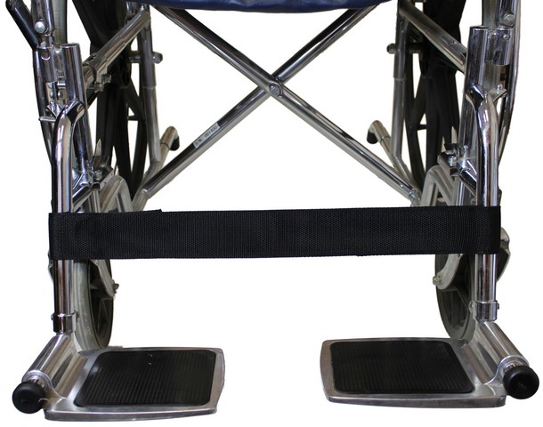Sb115 2 In. Leg Strap Fits 16 - 20 In. Wheelchairs, Black Nylon