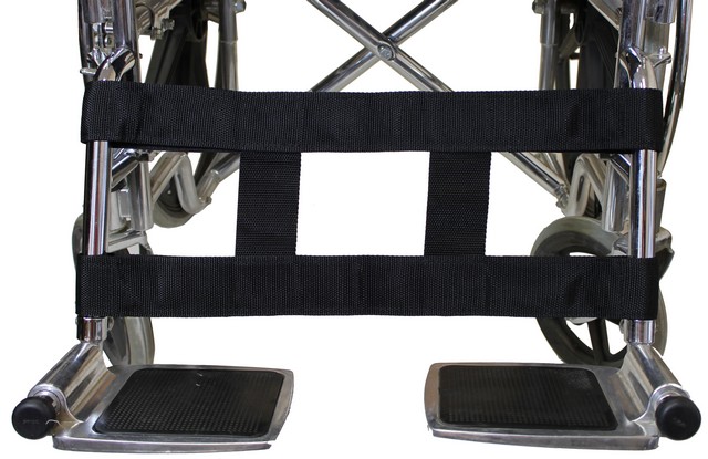 Sb125 Fits 16 - 20 In. H Pattern Leg Strap For Wheelchair, Black