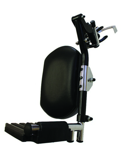 Frb452l Top Latch Black Legrest Hemi Spacing Plastic Footrest Wheelchair - Left