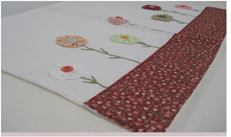 Ttt-080-o Hand Crocheted Viejo Flower Fuxico Tea Towel