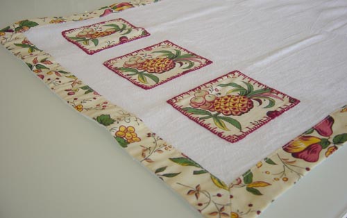 Ttt-086 Hand Crocheted Tea Towel, Pineapple