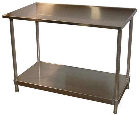 Prairie View 14gast303436 14 Gauge Stainless Top Table, 34 To 35.5 X 30 X 36 In.