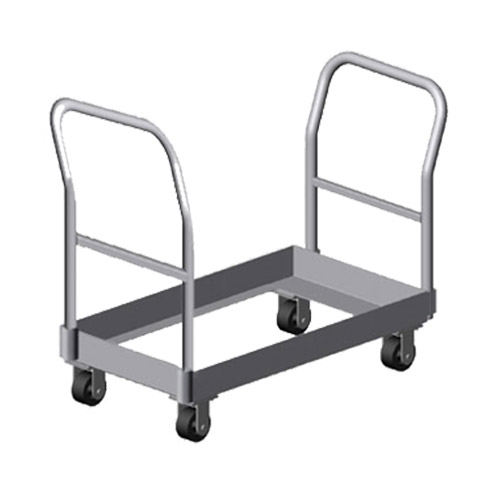 Prairie View Chill2-hand2 Double With Two Handles Chill Tray Aluminum Dollies, 37.25 X 22.75 X 52 In.