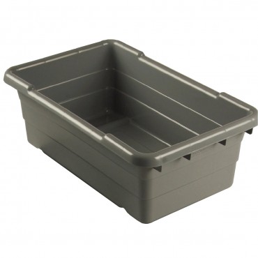 Lug Gray Polyethylene Gray Lug Tub, 8.75 X 15.5 X 25 In.