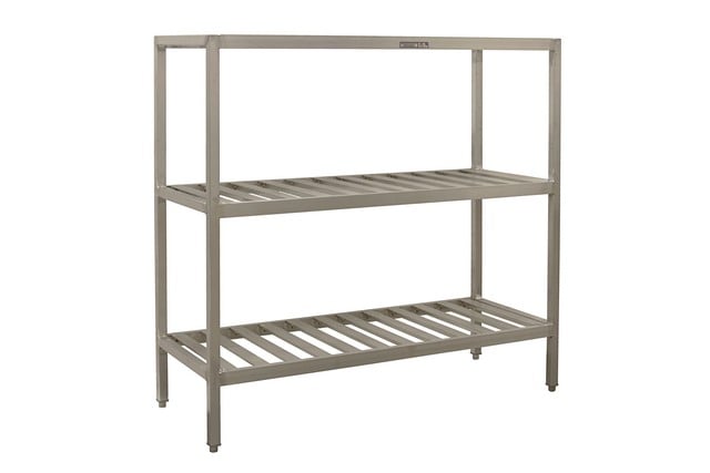 Prairie View Swt206048-3 Aluminum Institutional T-bar Shelving With 3 Tier - 60 X 20 X 48 In.