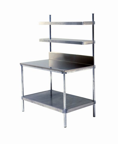 Prairie View W307236 Aluminum With Stainless Steel Top Work Stations - 72 X 30 X 36 In.