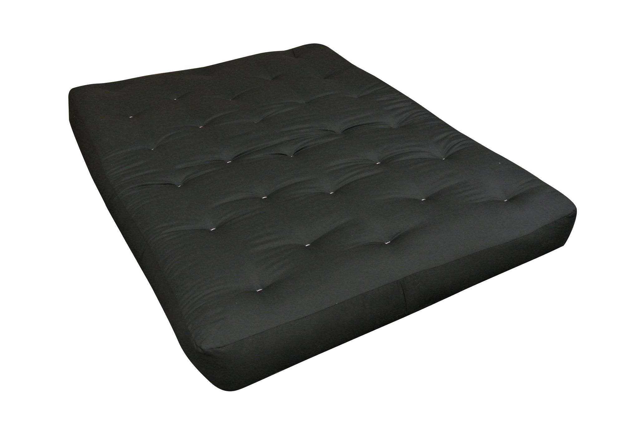 108 10 In. Euro Coil Duct Futon Mattress, Black - Full Size