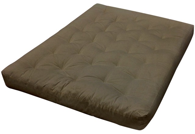 707 8 In. All Cotton 39 X 80 In. Microfiber Futon Mattress, Sage - Twin Extra Large