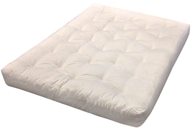 604 4 In. All Cotton Futon Mattress, Natural - Full Size