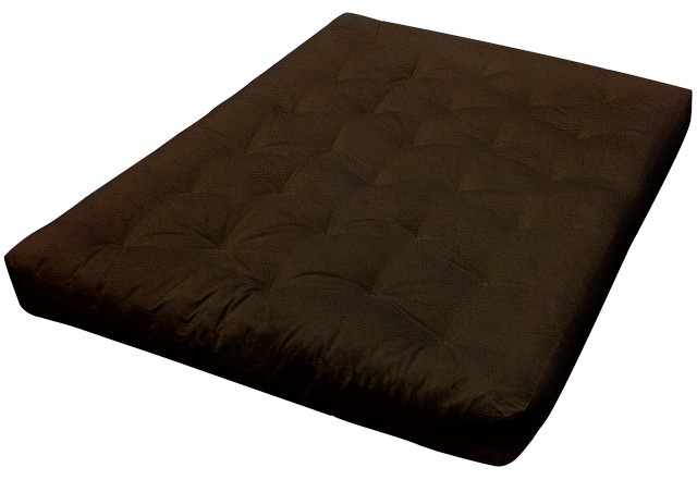 606 6 In. All Cotton Leather Futon Mattress, Full Size