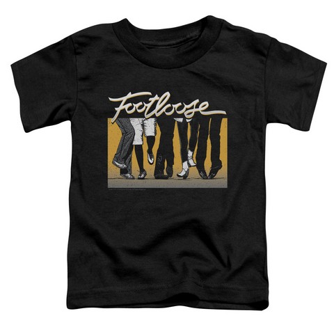 Footloose-dance Party Short Sleeve Toddler Tee, Black - Small 2t