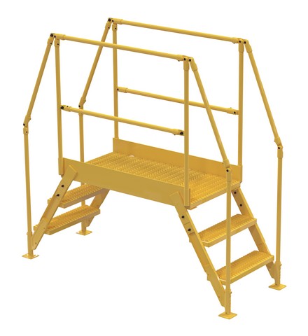 Col-3-26-33 Cross-over Ladder, 3 Step - 28 X 38 In.