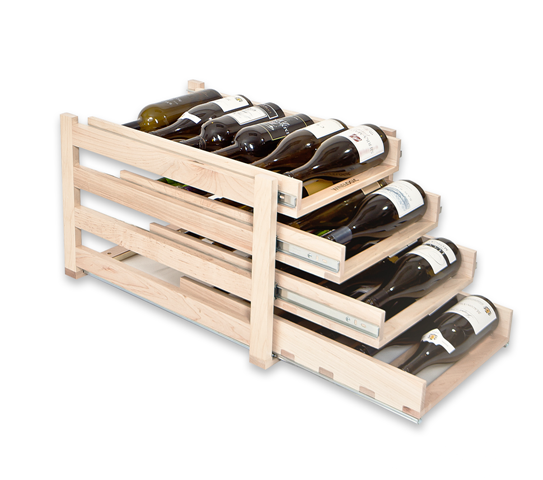 Four Tray 24 Bottle Storage Wine Rack - 22.25 X 14.625 X 16.13 In.