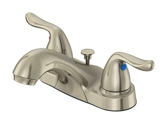 F512c033nd-aca1 Pacifica Series Brushed Nickel Two Handle Lavatory Faucet Quick Connect Pop-up