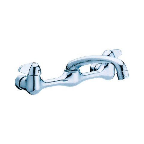 3190-43-ch-bc-z Two Handle Wall Mount Kitchen Chrome Faucet