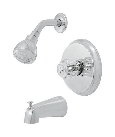 F1010509cp-aca1 Single Handle Tub & Shower Faucet In Chrome