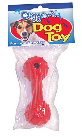 00259 5 In. Rubber Dumb Dog Toy