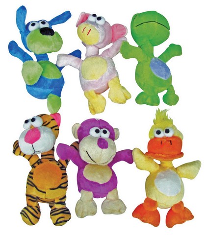 08873 8 In. Tall Skinny Neck Plush Dog Toy Assorted Styles