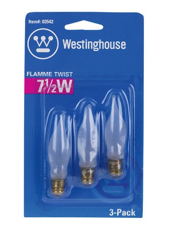 03542 Flame Tip Incandescent Light Bulbs
