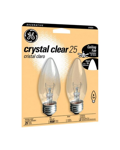 22756 25bm- 25 Watts- 220 Lumen Decorative Blunt Tip Light Bulbs Medium Base - Pack Of 6