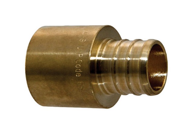 Px81100xr2 1 X 1 In. Pex Male Coupling Adapter In Bronze