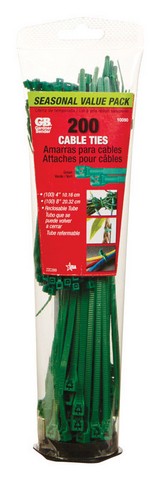 10090wa Green Cable Ties Assorted Sizes