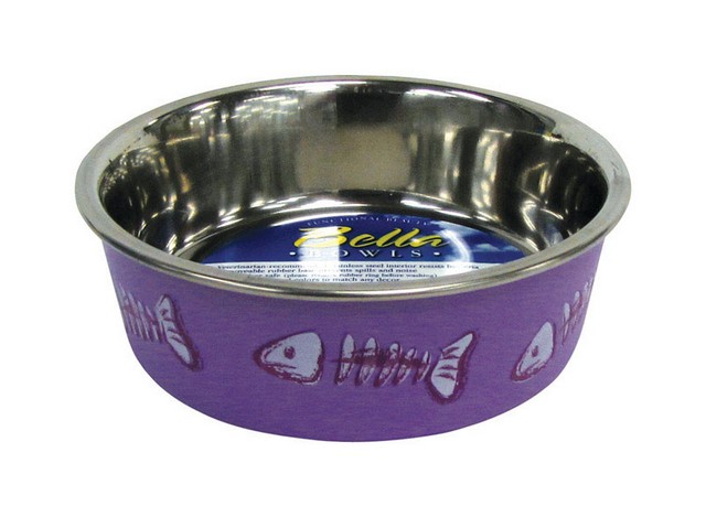 7751 5 Cat Bowl In Lilac